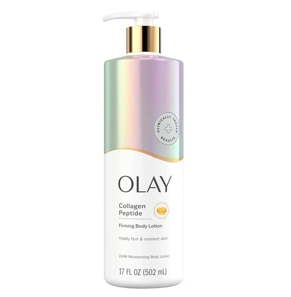 Olay Body Lotion for Women, Firming with Collagen Peptides Serum, 17 fl oz